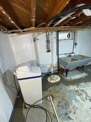 The SingleSafe™ sump pump system, paired with WaterGuard®, offers reliable water removal to keep the basement dry year-round.