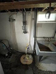 Sump Pump System in Place for Lasting Waterproofing