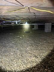 Gravel Floored Crawl Space in Manchester, OH