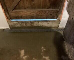TrenchDrain Grated Basement Drain