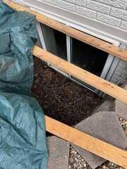 Before Egress Window Replacement