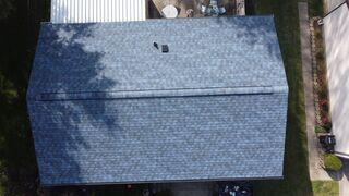 Aerial View of New Roof in Sayler Park, Cincinnati