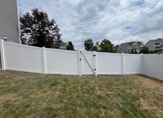 White Vinyl Fence in Canonsburg, PA