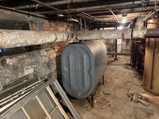 1850's Apartment Building Has Failing Foundation Walls in Brunswick, ME