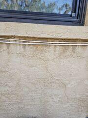 Cracks along the exterior walls of the home were a concerning sight for the homeowner, prompting them to seek out a professional foundation inspection.
