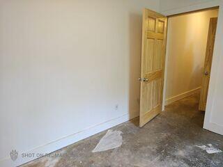 Here is the old drywall in the basement before our crew got to work and replaced it with our EverLast Wall Restoration System.