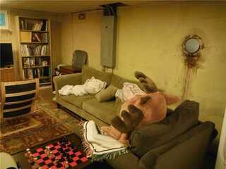 Water stains indicate where water has continued to enter the basement and cause issues.