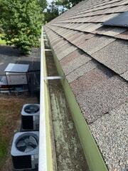 Gutters after cleaning for Rain Drop installation