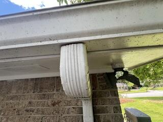 Checking for gutter leaks