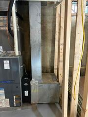 Naugatuck, CT - Discreet Radon Mitigation in a Framing-in-Progress Basement