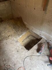 Interior Push Pier Excavation