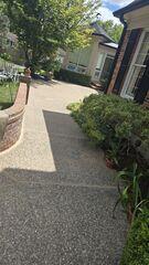 Beautiful sealed seams on the sidewalk
