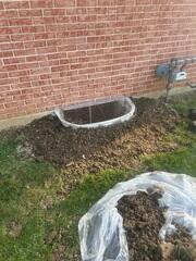 Outside of the window well