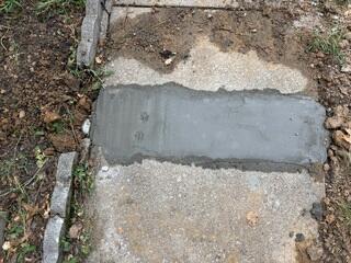 Replaced Concrete