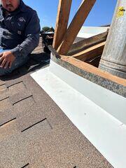 White Flashing installed.