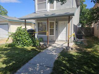 New support for the porch, before concrete was replaced