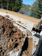 Excavating Areas for Anchors