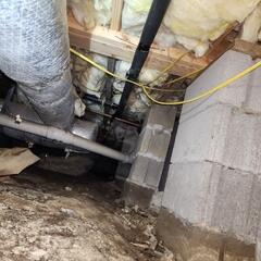 Damp Crawl Space