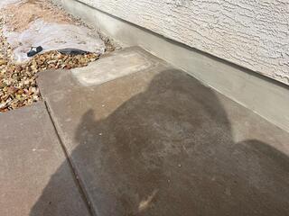 Smooth protective parge coat - stem wall foundation (After)