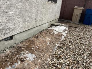 Continuous run of new finish - stemwall (During)