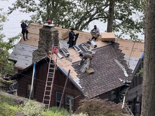 New Shingles Are Installed