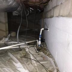 Crawl Space Before Encapsulation - Chapel Hill, NC