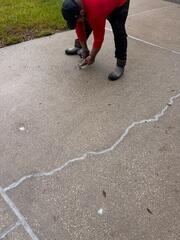 Repairing and Sealing Concrete Cracks