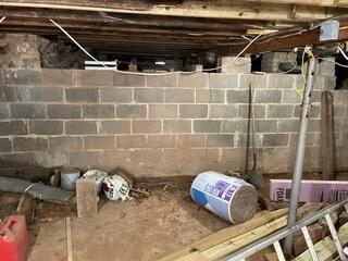 Cabin Basement Waterproofing and Stabilization in Mercer, WI