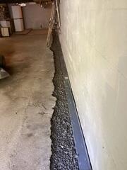 Full Perimeter of our WaterGuard Drainage System