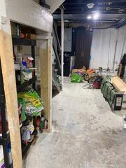 This space was used to store items, but there was always the possibility of a leak to occur when it rained heavily.