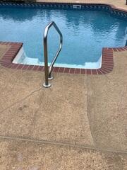 Cracks Leading to Pool Entry Sealed- Safety Hazard