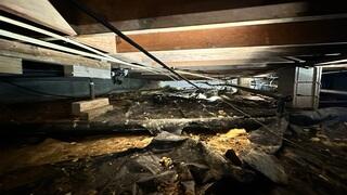 Crawl Space During Inspection
