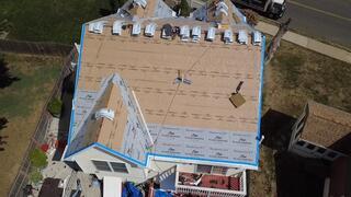 Underlayment Completed & Drip Edge Flashing Installed