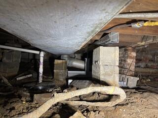 Support in Crawlspace