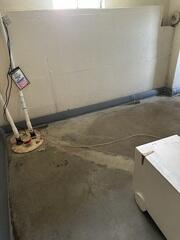 TripleSafe sump pump installed for maximum water removal.