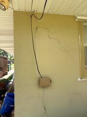 Significant cracks had developed in the home's exterior walls, leading the homeowner to request a thorough foundation inspection from LRE.