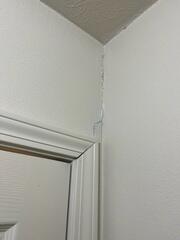 Foundation settlement causing cracks.