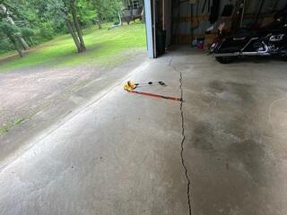 Large Crack Through Garage Slab
