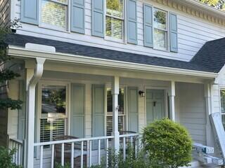 Front of home after gutter installation