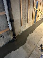 Collects and channels water from beneath basement floors, protecting the foundation from moisture and flooding.