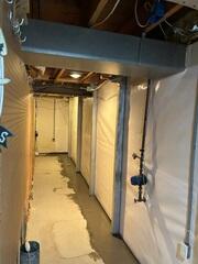 The WaterGuard® system is designed to sit above the footing, capturing water leaks at the foundation edge without clogging.