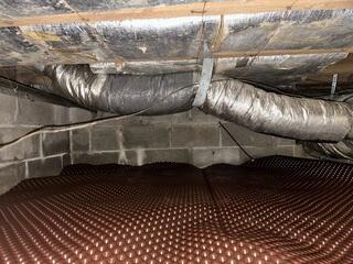 Drainage Matting Installed