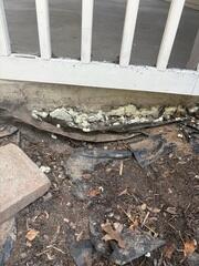 Foam under Porch