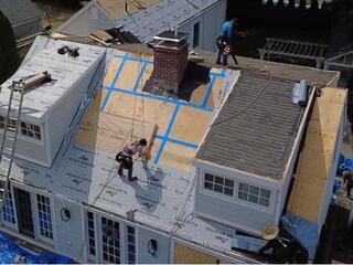 Seams Are Taped & Ice and Water Shield Is Installed