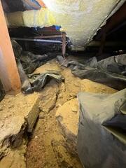 Beneath The Crawl Space Liner, Breaking Concrete
