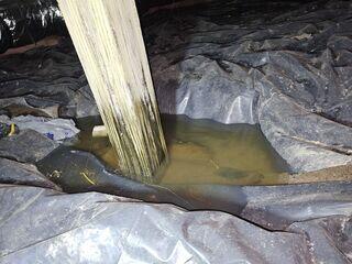 Standing Water Around Support Post