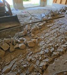 During Concrete Removal