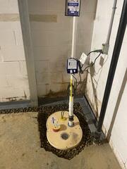 TripleSafe™ Sump Pump System During Installation