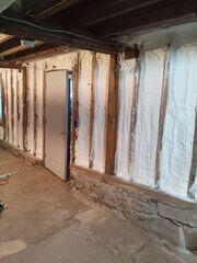 York, ME Basement Improved with Spray Foam Insulation