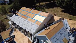 Seams Are Taped & Ice-and-Water Shield Is Installed